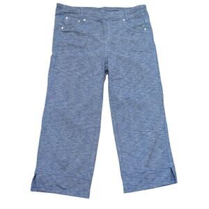 KUHL Born in the Mountains Crop Leggings Size 12 Women Athleisure Outdoor Blue